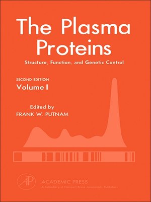 cover image of THE PLASMA PROTEINS, Volume 1